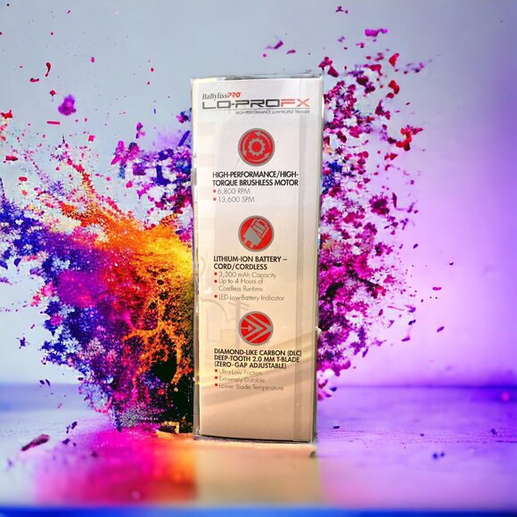 BaBylissPRO LO-PROFX Cordless Trimmer Limited Edition Andy Authentic #FX726YI - Picture 6 of 6